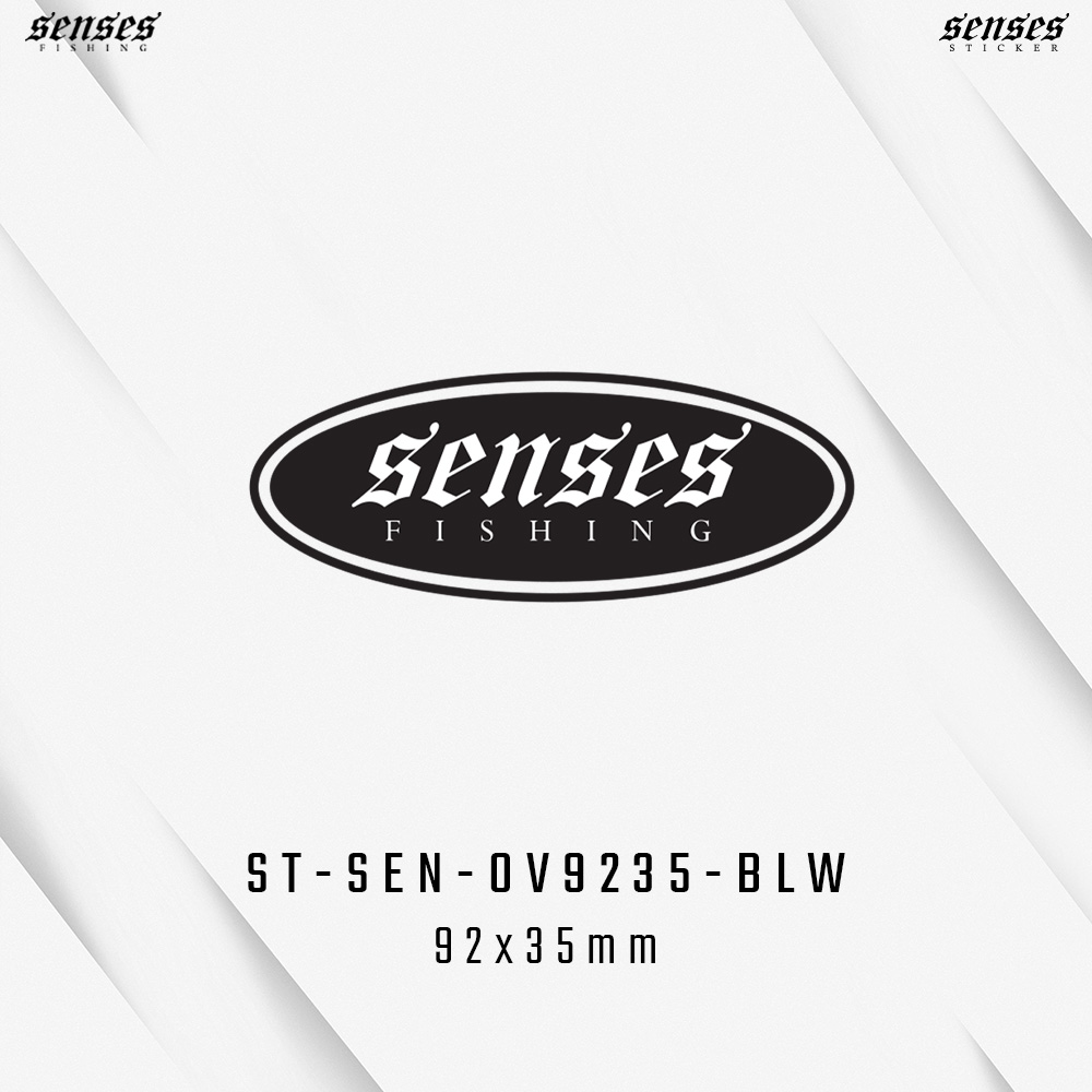 Senses Oval Sticker - Fishing Store Malaysia